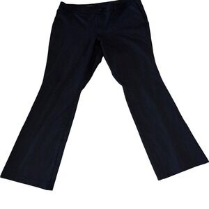 Kut Trousers Bootcut Pants Women's 16W Navy Geometric Pattern Stretch